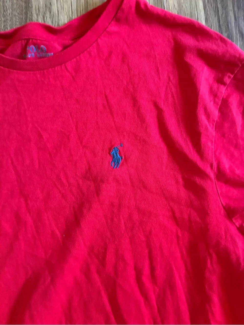 Polo Ralph Lauren Men’s Tee Shirt Polo Pony Size XL Red Crew Neck Short Sleeve